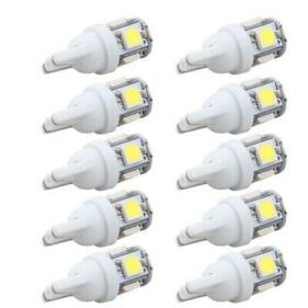 Lampara Bombilla de Led 12v T10 W5W 5 SMD ( Bolsa 10 Unidades )