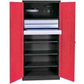 Armario Modular 4 Bandejas y 3 Cajones 84 kgs 1 armario taller con 3 cajones y 4 bandejas metalworks