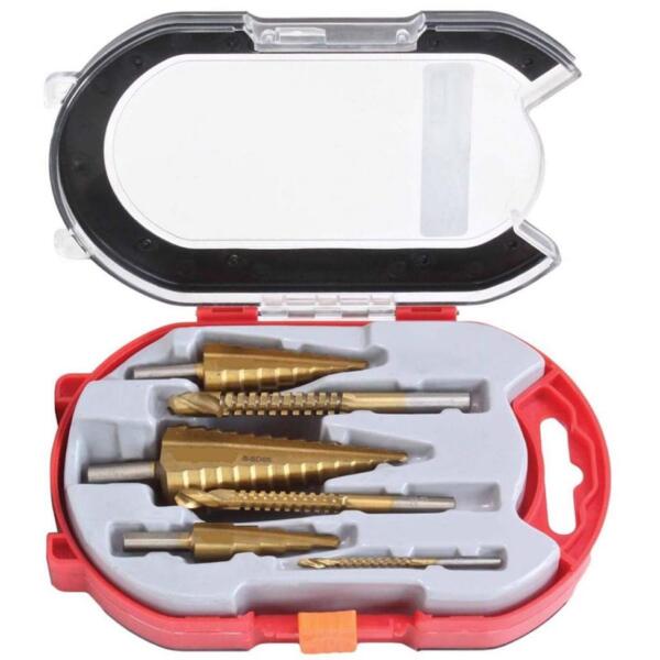 juego brocas escalonadas sierra estuche 6pz sio