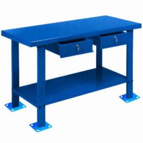 Banco de Trabajo con 2 Cajones 1500 x 640 x 860mm 1 banco trabajo azul metalworks del-1500 2 cajones ref-751001500