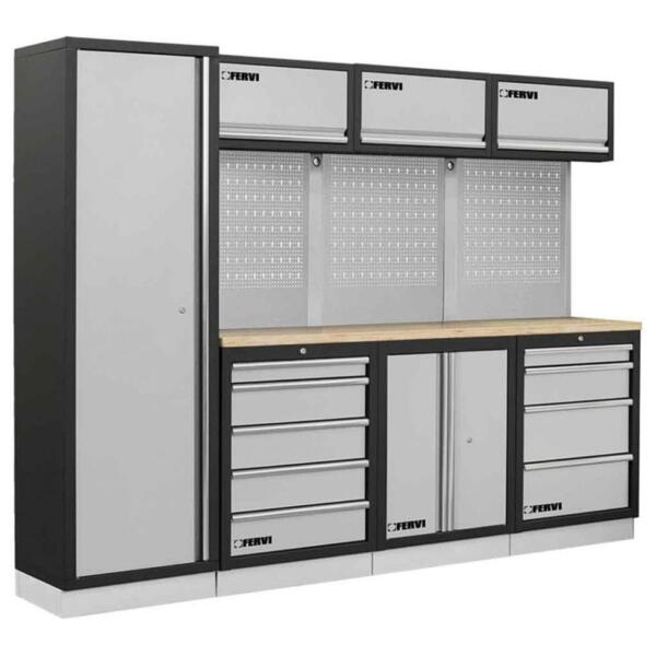 conjunto muebles modulares armarios taller fervi a007d