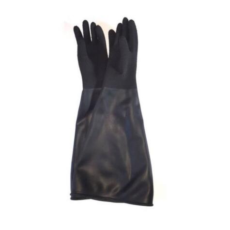 Guantes de látex extralargos para cabina chorreadora de arena