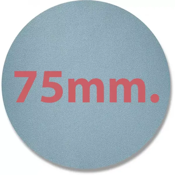 discos de lija sin agujeros 75mm