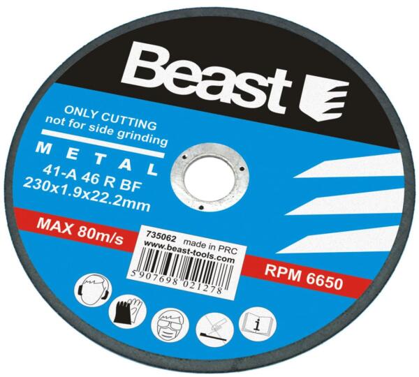 disco de corte para metal 230mm