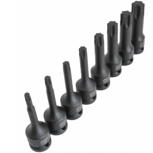Juego Llaves Vaso 1/2" Punta Torx Impacto 8 Piezas 2 Juego llaves vaso punta torx impacto 8pz