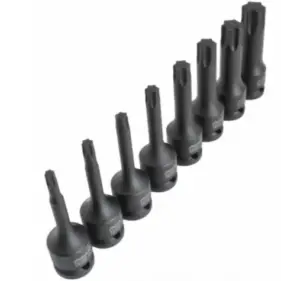 Juego Llaves Vaso 1/2" Punta Torx Impacto 8 Piezas 5 Juego llaves vaso punta torx impacto 8pz